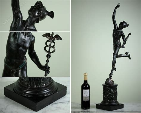 hermes bronze statue vintage|antique bronze Hermes statue.